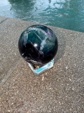 Fluorite Crystal Sphere Small